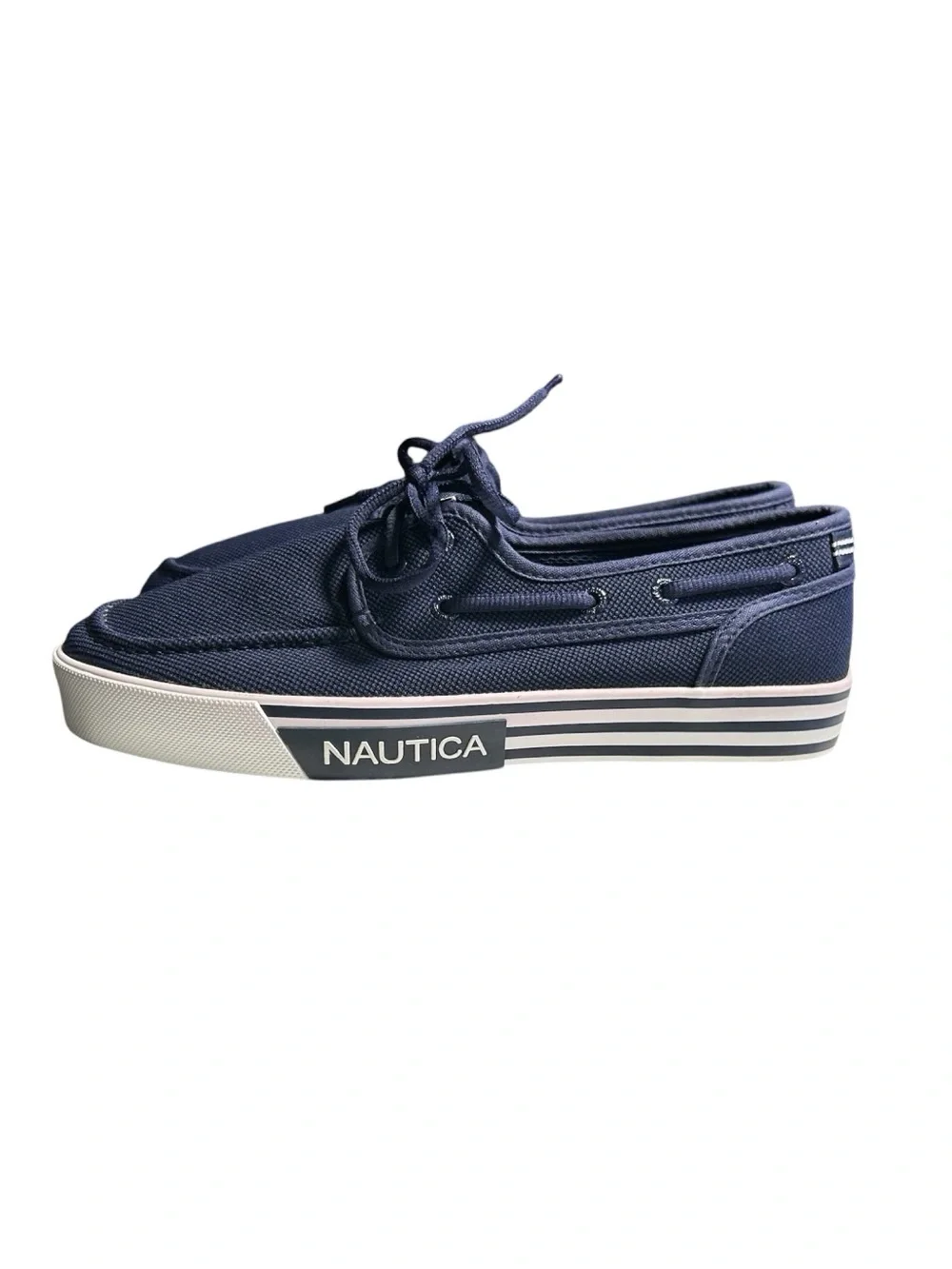 Nautica Men’s Navy Size 8.5 Boat/Deck Shoes Navy  Preppy Coastal